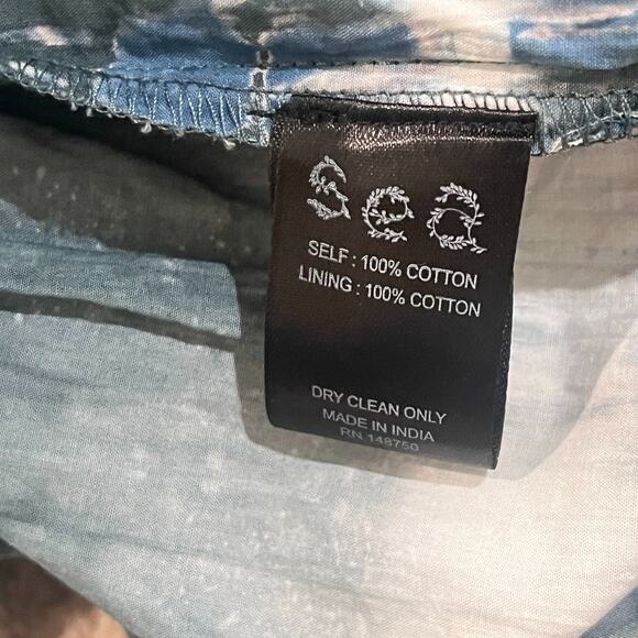 NWOT Sea New York Nadia Tie Dye Midi Dress Size Small 100% Cotton Blue - Picture 10 of 11